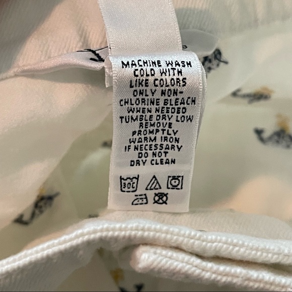 NWT 1990s Whale Embroidery Lilly Pulitzer 5 Pocket Jean Pants, Size 10 - Picture 6 of 9